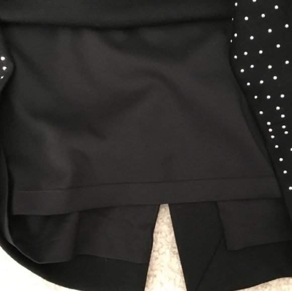 White House Black Market Black Silver Studded Pointe Pencil Skirt Size 8 - Picture 6 of 7